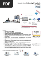 Computer Controlled Centrifugal Pump Bench, With SCADA: Edibon System