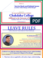 Leave Rule and Service Book of College Teachers