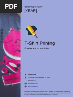 T Shirt Business Plan