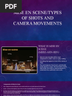 Mise en Scene/Types of Shots and Camera Movements