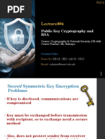 Public Key Cryptography and RSA