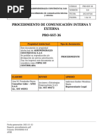 Procedimiento de Comunicación Interna y Externa