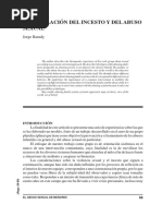 La Revelación Del Incesto y Del Abuso Sexual