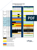 Calendario de Asistencia de Burbujas 2021-2022 - 1