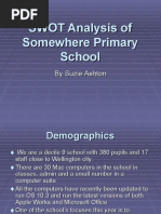 SWOT Analysis of Somewhere Primary School