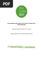 Re-Considering Youth Justice in The Context of Radical Moral - Hopkins Burke