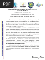 Amteproyecto de Ordenanza Organizacion y Funcionamiento de Los Cuadrante de Paz en El Municipio Urdaneta