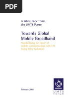 UMTS Forum Towards Global Mobile Broadband LTE White Paper