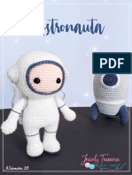 Astronauta Amigurumi Azul