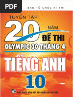 Tuyen Tap 20 Nam de Thi Olympic 30 Thang 4 Tieng Anh 10