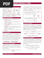 Resumen Ecuaciones