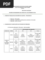 Planificação Das Atividades de Formação