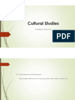 1 - Cultural Studies - Introduction (Slides)