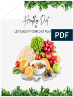 Healthy Diet: Let'S Begin Your Diet Planning