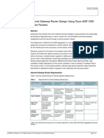 Internet Gateway Router Design Using Cisco ASR 1000 Series Routers