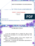 Two Pass Assembler