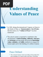 Understanding Values of Peace