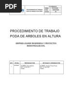 Procedimiento de Trabajo Poda de Arboles