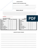 Emergency Patient Assessment Form