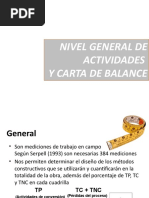 Carta Balance y Nivel General de Actividad