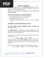 Chemical Equilibria