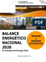 Balance Energetico Nacional 2020