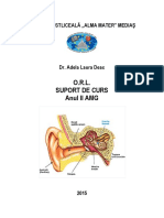 Orl Si Nursing in Orl Suport de Curs Anu