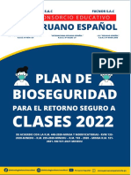 Plan de Bioseguridad para El Retorno Seguro A Clases 2022