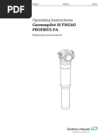 Operating Instructions Gammapilot M FMG60 Profibus Pa: Radiometric Measurement