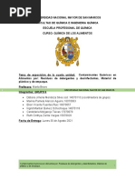 Contaminación de Alimentos, Grupo 6