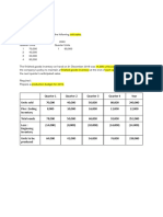 Quiz 2 Budgeting Short Answer