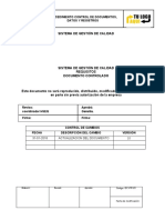 Procedimiento Del Control de Documentos