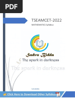 TSEAMCET-2022: Click Here To Download Other Syllabus PDF