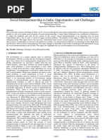 2019 Research Article - Social Entrepreneurship in India Opportunities and Challenges