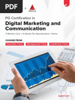 Digital Marketing and Communication: PG Certification in