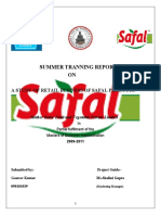 Summer Tranning Report ON: A Study of Retail Business of Safal Products