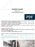 Evoluția Orașului: Curs An II, Sem.1 Prof - Dr.arh - Mihaela Ioana Agachi