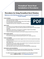 Permafloat Dock Float Installation & Procedures