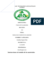 Instrucción Al Estudio de Los Materiales