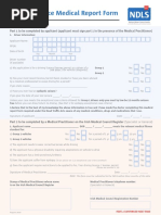 Driving Licence Medical Report Form