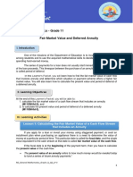 General Mathematics - Grade 11 Fair Market Value and Deferred Annuity