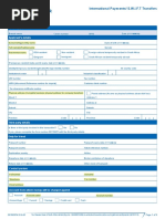 International Payments/ S.W.I.F.T Transfers: For Offical Use