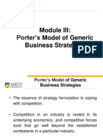 Porter's Model of Generic Business Strategies