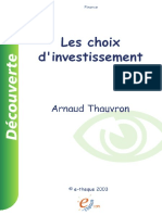 Le Choix D'investisement