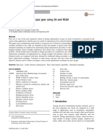 Design Optimization of Spur Gear Using SA and RCGA