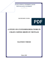 A Study On Customer Behaviors in Chain Coffee Shops in Vietnam