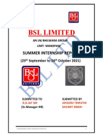 BSL Internship Report Processing Division