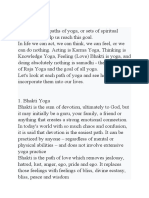 The Four Path of Yoga