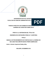 Manual de Procedimientos de Ventas Bajo La Norma Iso 9001-2008 para Importadora Freire Americano