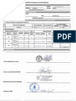 Reporte de Control de Cloro Residual